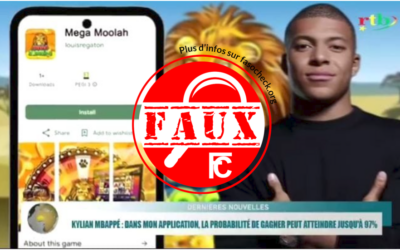 Faux, Kylian Mbappé n’a pas lancé une application de jeu d’argent en ligne pour les Burkinabè