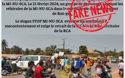 Une manifestation exigeant le départ de la Minusca a-t-elle été effective ?  Faux!