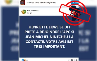 Elections : Henriette Ekwe n’a pas dit être prête à rejoindre l’APC si Jean Michel Nintcheu la contacte