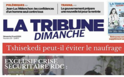 Attention, cette couverture du journal français « La Tribune dimanche » avec Vital Kamerhe en vedette est truquée