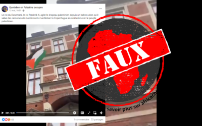 Cette vidéo ne montre pas Frederik X, le roi du Danemark, agitant le drapeau palestinien depuis le balcon d’un immeuble