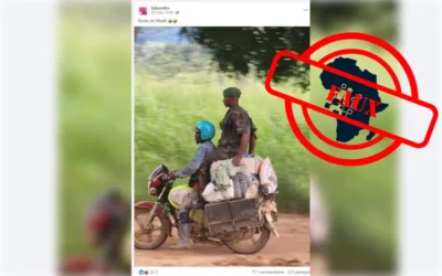 Sécurité : cette image ne montre pas un soldat de l’armée centrafricaine sur la moto