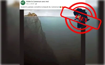 Tourisme : non, cette image d’une montagne dans l’eau n’a pas pour origine le Cameroun