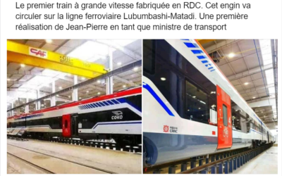 Factcheck : ce train à grande vitesse a été construit en Chine et non en RDC