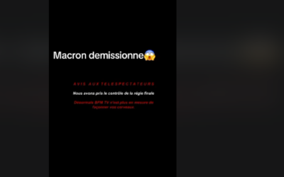 « Macron renonce au pouvoir », cette vidéo parodique faussement attribuée à BFM TV