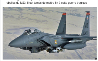 Attention, cet avion américain n’a rien avoir avec l’arsenal militaire de la RDC pour combattre le M23
