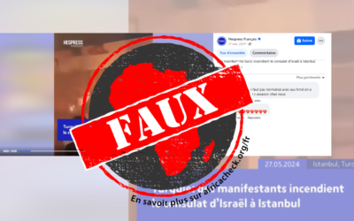 Cette vidéo ne montre pas des manifestants turcs en train d’incendier le consulat d’Israël à Istanbul en mai 2024