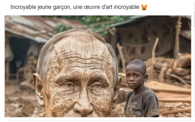 Attention, cette sculpture en bois à l’image de Vladimir Poutine a été créée par l’intelligence artificielle