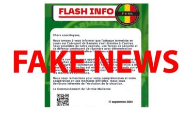 Mali : attention à ce faux communiqué attribué aux FAMa