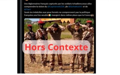 « Des légionnaires français capturés par les soldats tchadiens » ? Cette image montre plutôt des exercices de formation