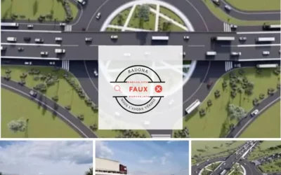 Bénin : faux, ces images ne montrent pas la maquette du futur échangeur de Vêdoko 