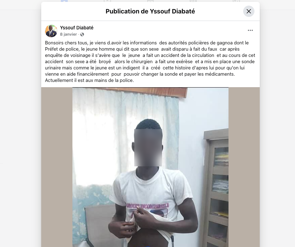 Publication Facebook du maire de Gagnoa. Effectuée le 25 mars 2025 à 13h43.